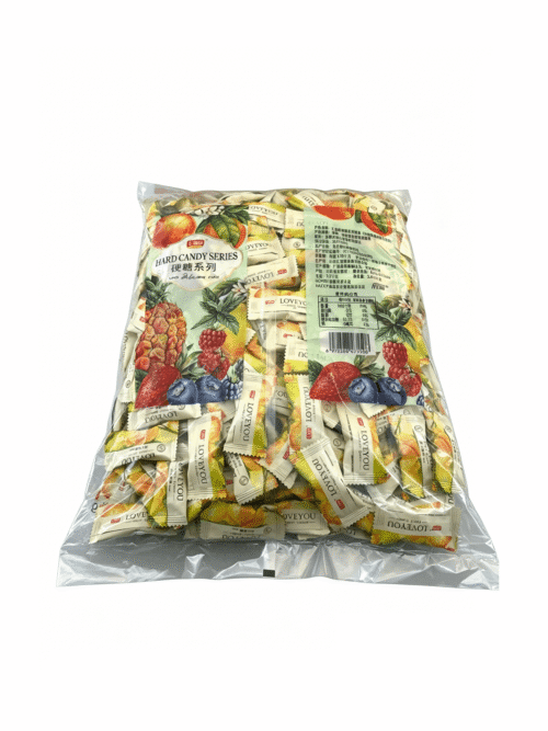 Конфеты леденцы с апельсиновой начинкой «Хуэйфу Юан» 2.5 kg 汇福园 LOVE 夹心硬（香橙）016005-1