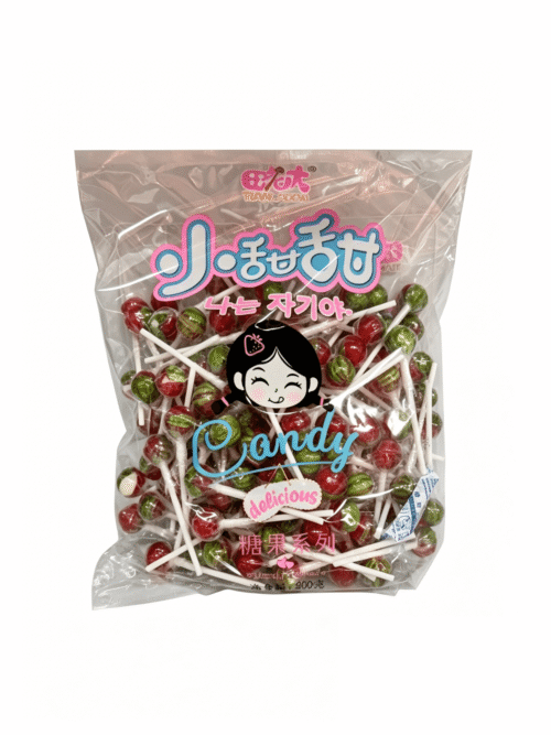 Конфеты карамельные мини чупа чупс вкус арбуз "Тянлаота" 500 g 田老大 - 小甜甜【西瓜】830313-4