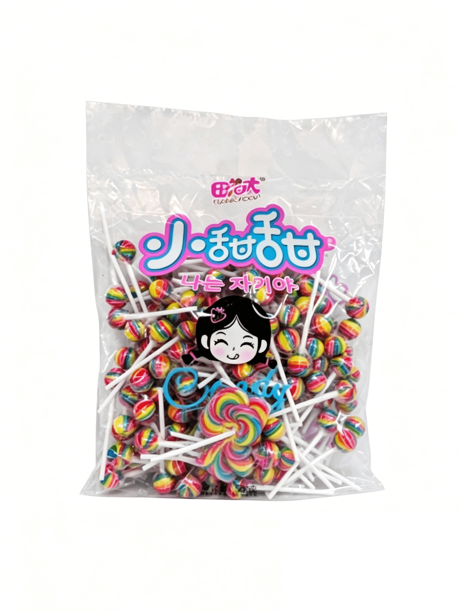 Конфеты карамельные мини чупа чупс вкус смешанный "Тянлаота" 500 g 田老大 - 小甜甜【七彩混合】830313-5