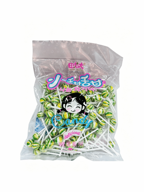 Конфеты карамельные мини чупа чупс вкус лимон "Тянлаота" 500 g 田老大 - 小甜甜【柠檬】830313-7