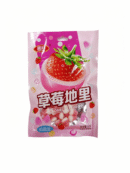 Конфеты жевательные со вкусом клубники «Си Цай» 33 g 喜财地里糖草莓味 080699-1