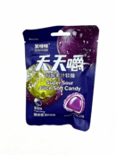 Конфеты мармеладные со вкусом винограда «Сяо Мими» 22 g 笑眯眯天天嚼超酸果汁软糖葡萄味 207234
