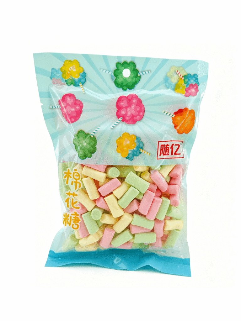Зефир с смешанным вкусом «Суйи» 138g 随亿什锦味棉花糖方袋 230040 1