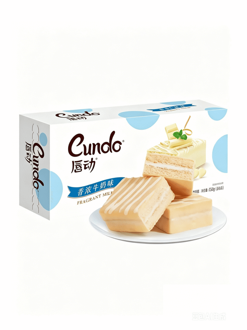 Шоколадные кексы Чюндон 6 шт молочный вкус 125g 唇动巧克力蛋糕 (6 枚) 牛奶 700084