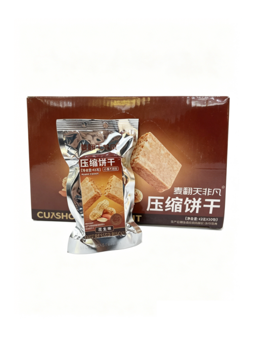 Сжатое печенье со вкусом арахиса «Май Фань Тянь» 42 g 麦翻天压缩饼干花生味 795255