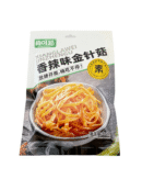 Соевое мясо-шампиньоны белые в остром соусе «Шандинмао» 85g（尚叮猫 85g 香辣味金针菇 (袋)）5897624