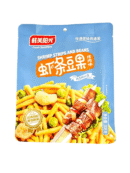 Снеки креветки вкус барбекю «Сянь Мэй Ши Гуан»208g 鲜美时光虾条豆果烤肉味 200911