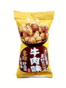 Фава бобы говяжий вкус «Бидуолэлайикоу»60g 比多乐来一口牛肉蚕豆 204056