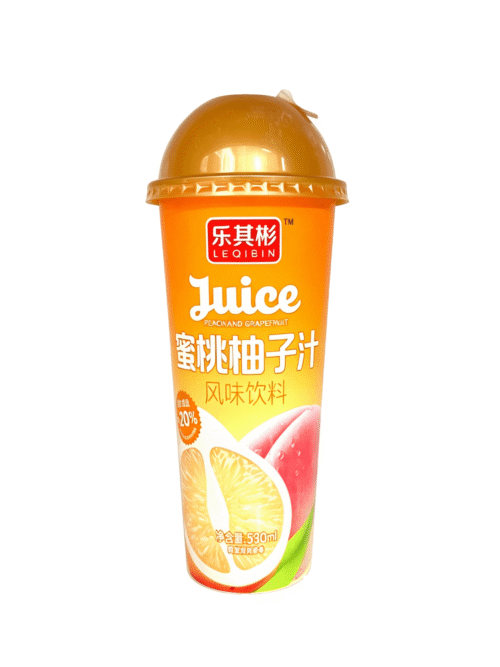 Напиток персик-грейпфрут «Лечибин» 530ml 乐其彬蜜桃柚子风味饮料 171901