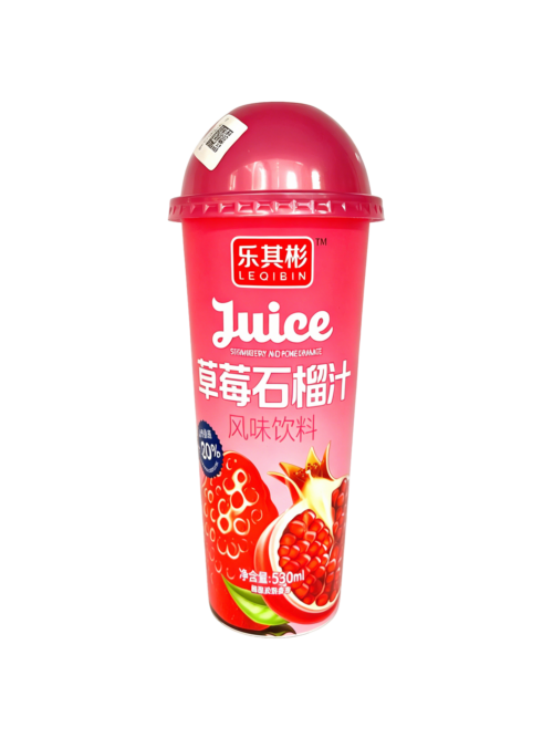 Напиток клубника-гранат «Лечибин» 530ml 乐其彬草莓石榴汁风味饮料 173509